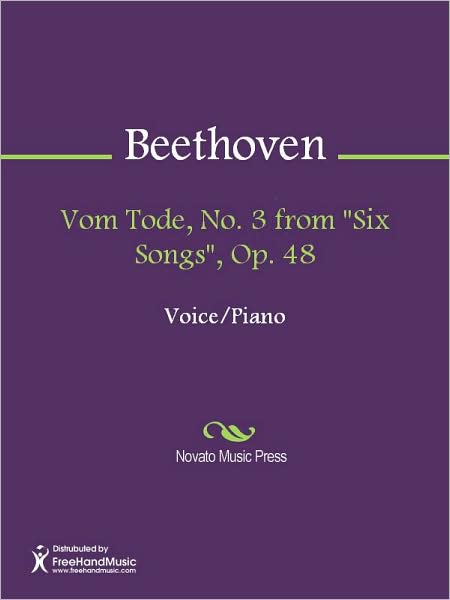 Vom Tode, No. 3 from "Six Songs", Op. 48