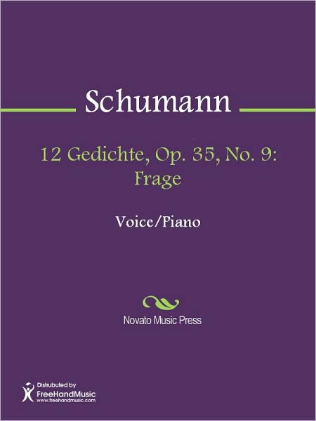 12 Gedichte, Op. 35, No. 9: Frage