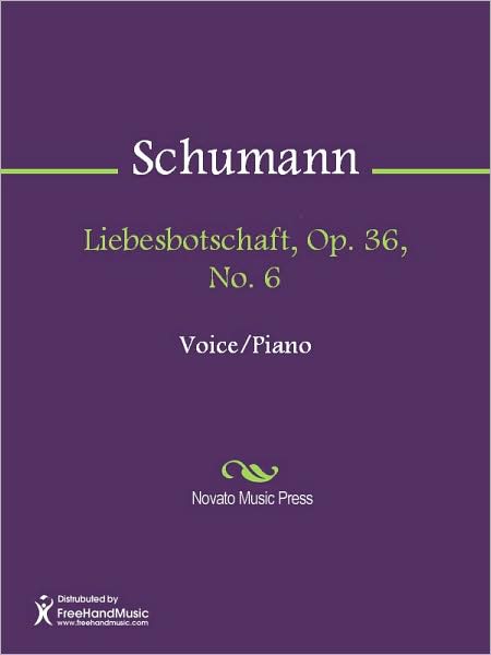 Liebesbotschaft, Op. 36, No. 6