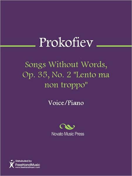 Songs Without Words, Op. 35, No. 2