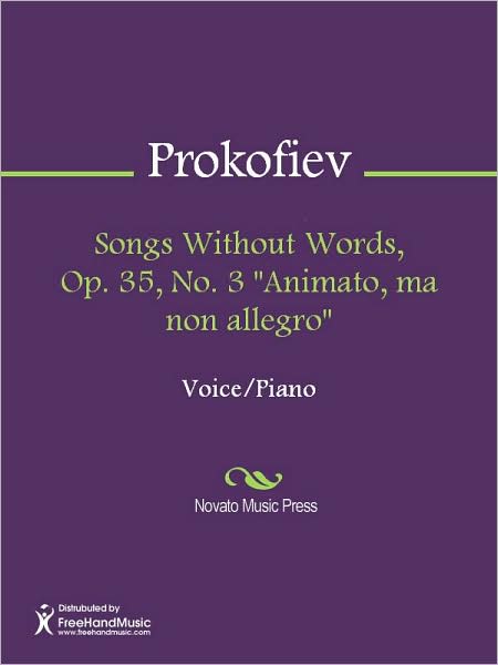 Songs Without Words, Op. 35, No. 3