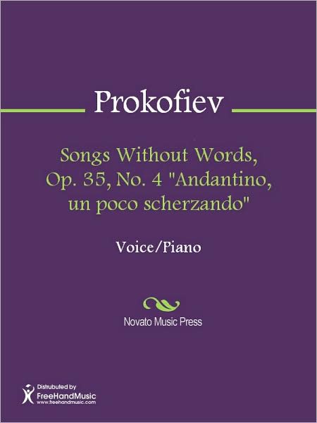 Songs Without Words, Op. 35, No. 4