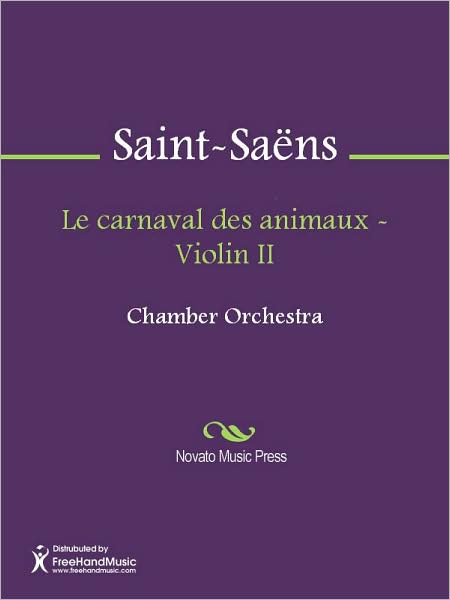 Le carnaval des animaux - Violin II