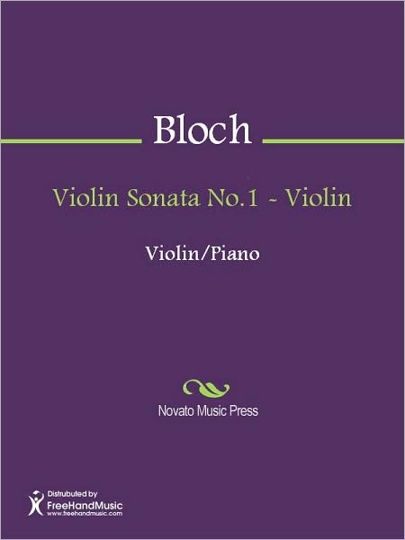 Violin Sonata No.1 - Violin
