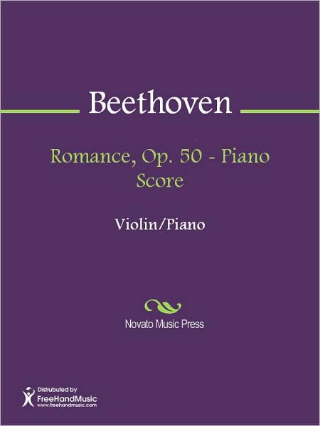 Romance, Op. 50 - Piano Score