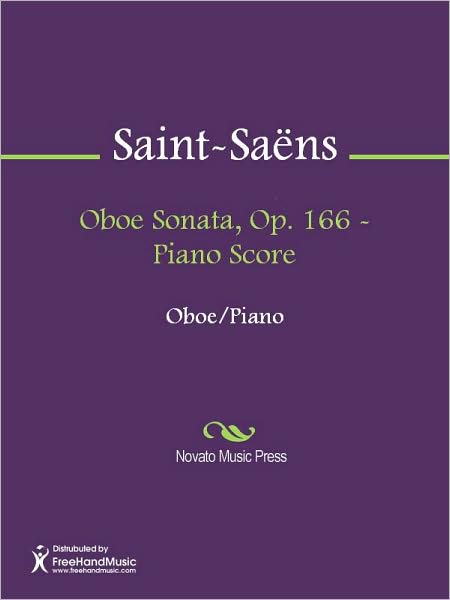 Oboe Sonata, Op. 166 - Piano Score