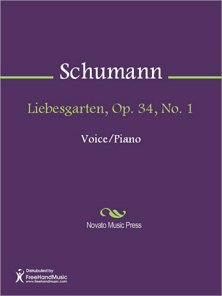 Liebesgarten, Op. 34, No. 1