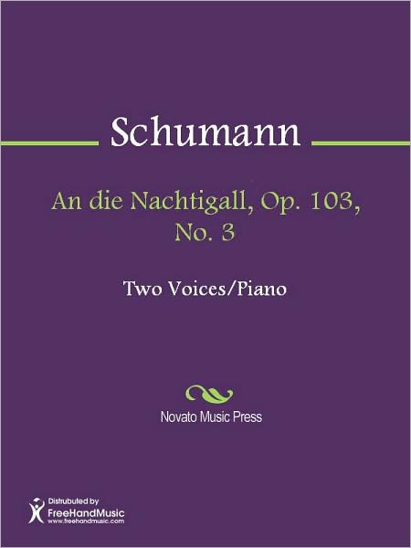 An die Nachtigall, Op. 103, No. 3
