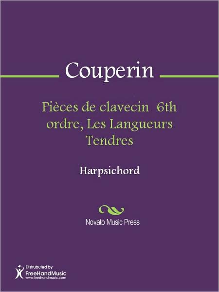 Pieces de clavecin 6th ordre, Les Langueurs Tendres