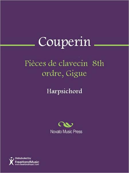 Pieces de clavecin 8th ordre, Gigue