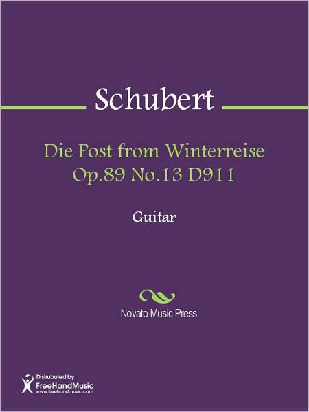 Die Post from Winterreise Op.89 No.13 D911