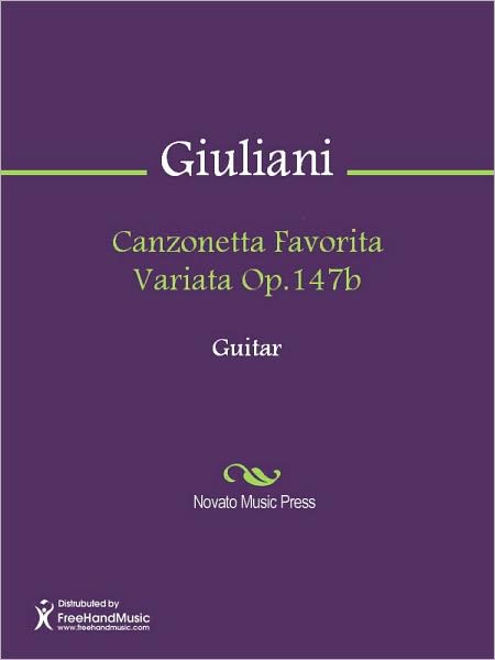 Canzonetta Favorita Variata Op.147b