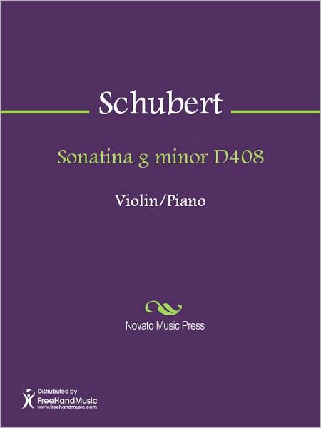 Sonatina g minor D408