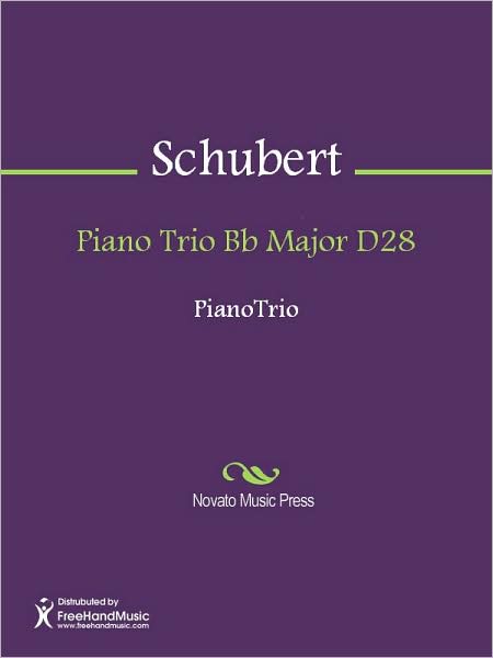 Piano Trio Bb Major D28