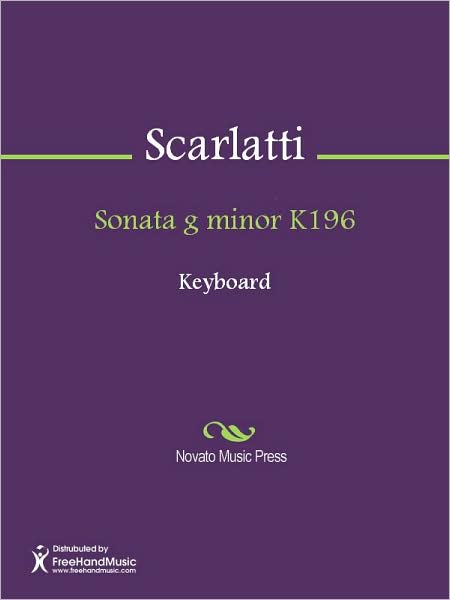 Sonata g minor K196