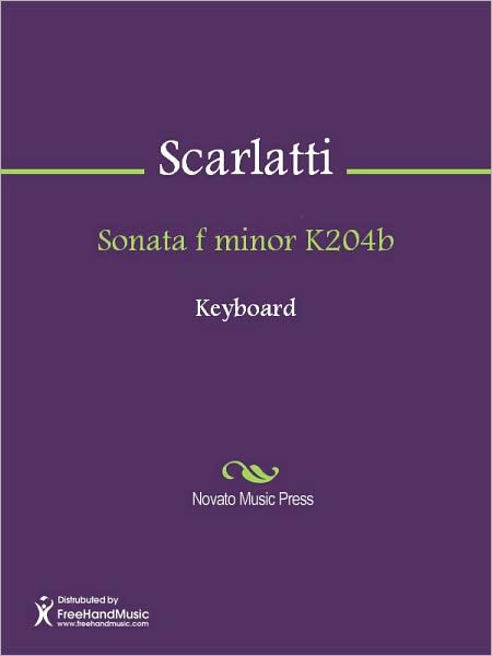 Sonata f minor K204b