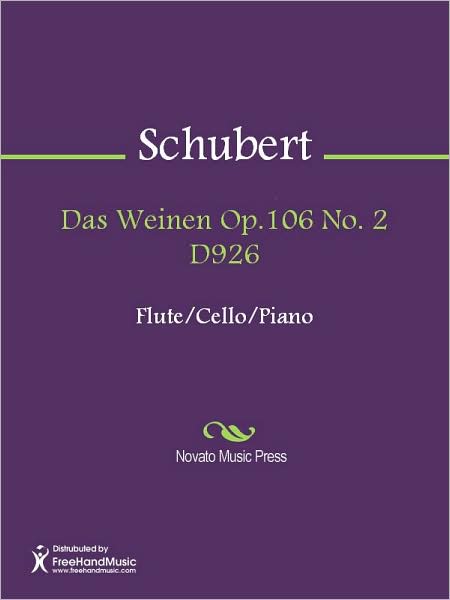 Das Weinen Op.106 No. 2 D926