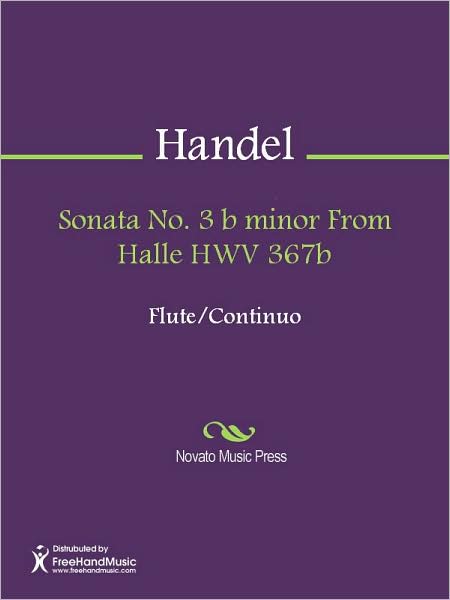 Sonata No. 3 b minor From Halle HWV 367b