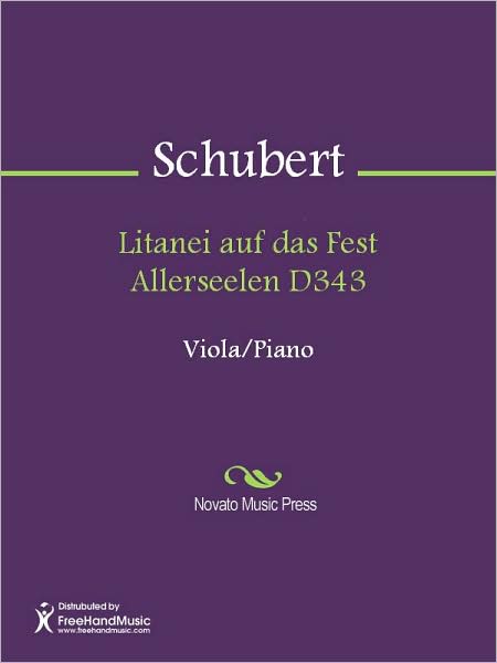 Litanei auf das Fest Allerseelen D343