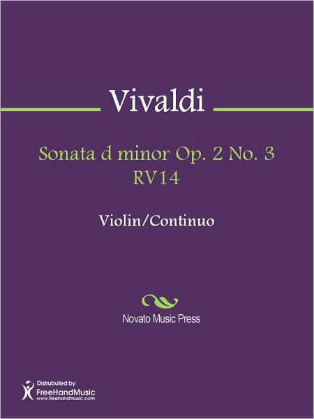 Sonata d minor Op. 2 No. 3 RV14