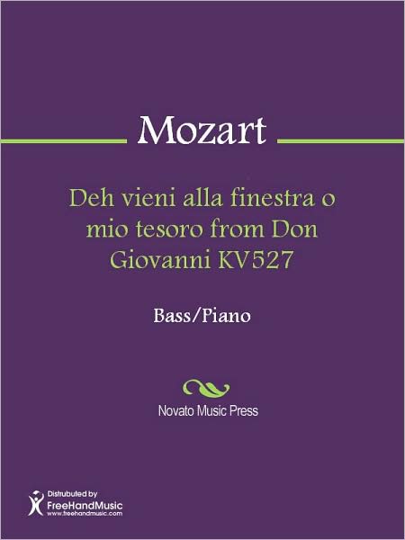 Deh vieni alla finestra o mio tesoro from Don Giovanni KV527