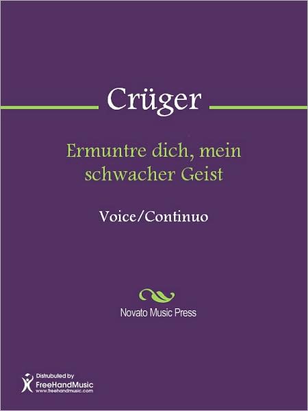 Ermuntre dich, mein schwacher Geist