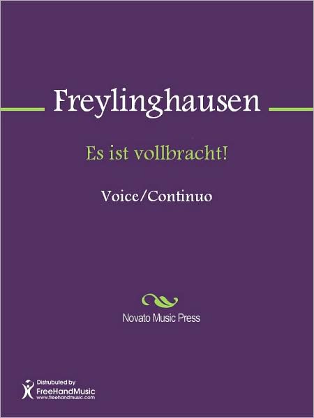 Es ist vollbracht!