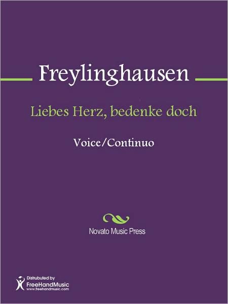 Liebes Herz, bedenke doch