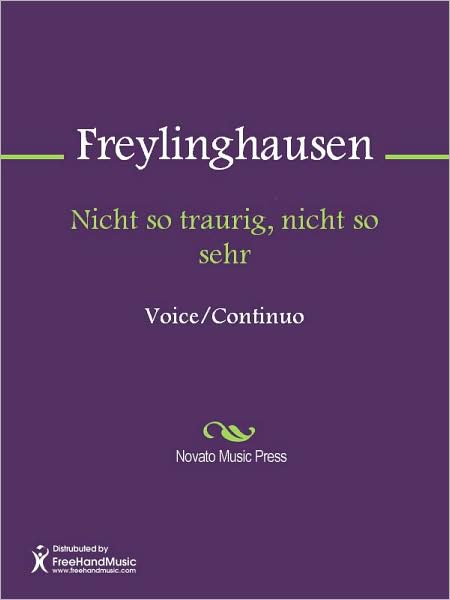 Nicht so traurig, nicht so sehr