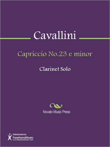 Capriccio No.23 e minor