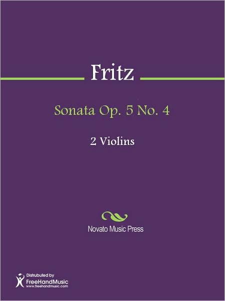Sonata Op. 5 No. 4
