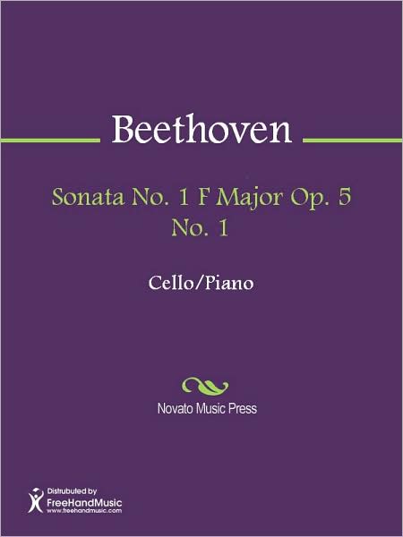 Sonata No. 1 F Major Op. 5 No. 1