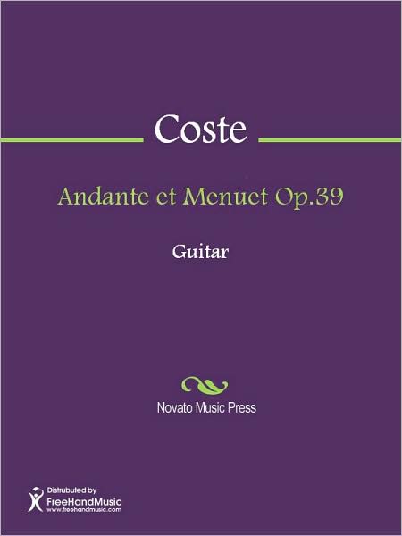 Andante et Menuet Op.39