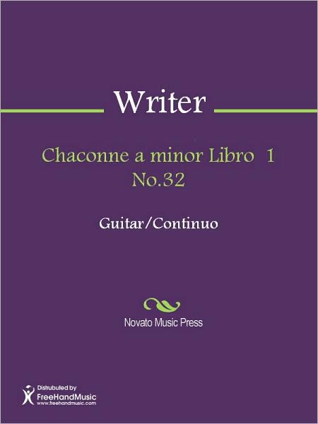 Chaconne a minor Libro 1 No.32