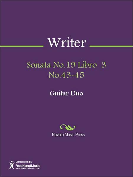 Sonata No.19 Libro 3 No.43-45