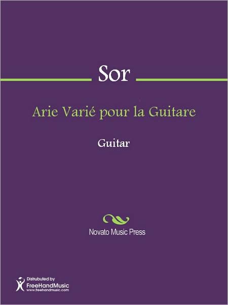 Arie Varie pour la Guitare