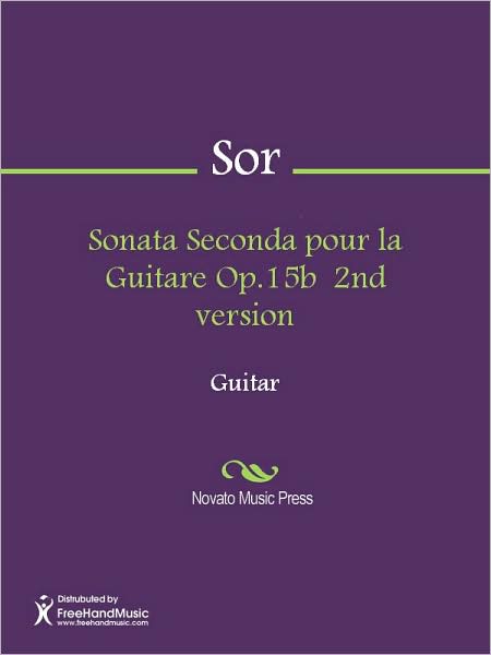 Sonata Seconda pour la Guitare Op.15b 2nd version