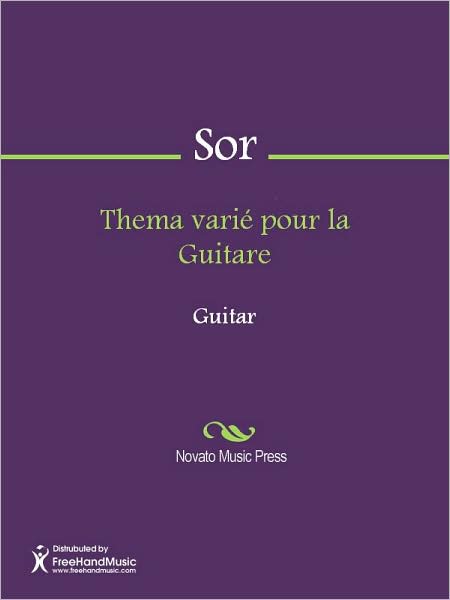 Thema varie pour la Guitare