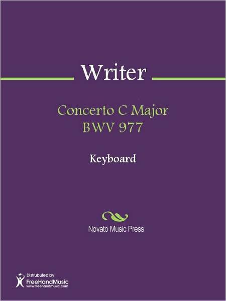 Concerto C Major BWV 977