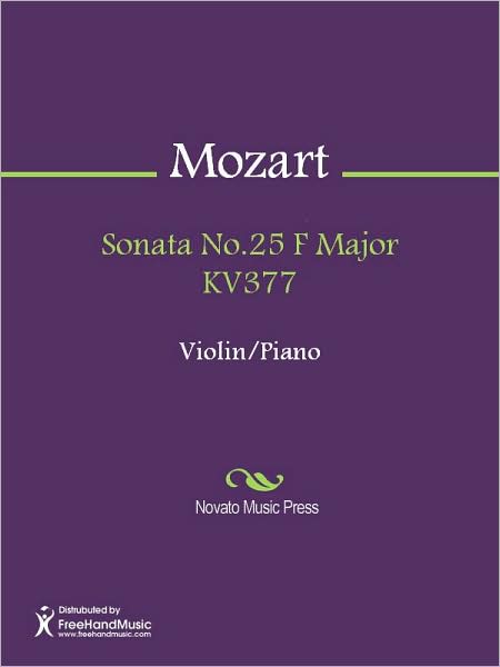 Sonata No.25 F Major KV377