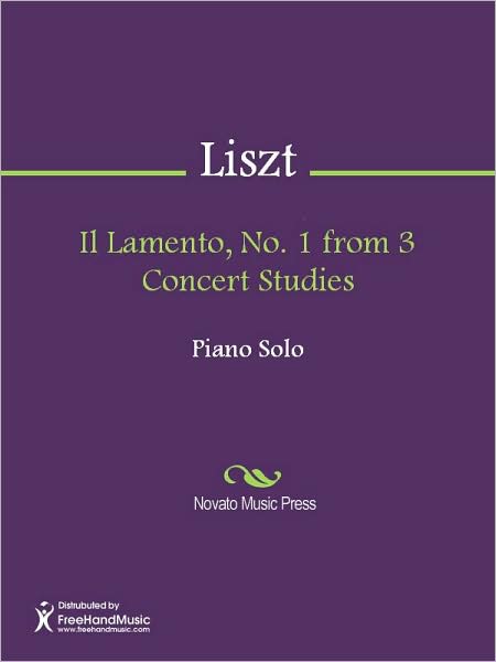 Il Lamento, No. 1 from 3 Concert Studies