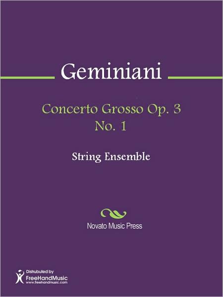 Concerto Grosso Op. 3 No. 1