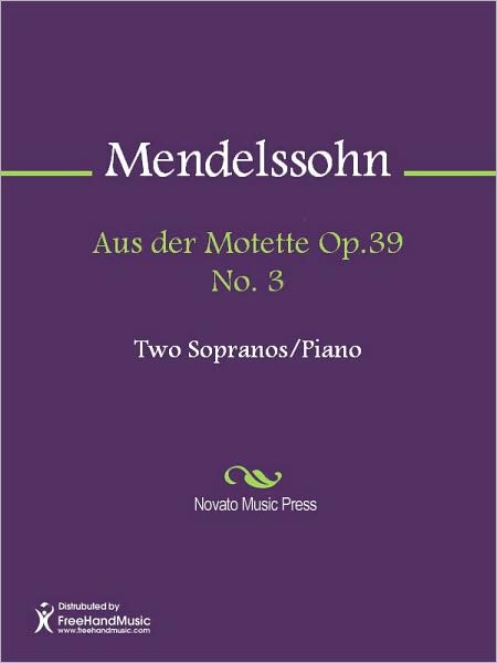 Aus der Motette Op.39 No. 3
