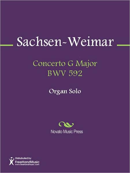 Concerto G Major BWV 592