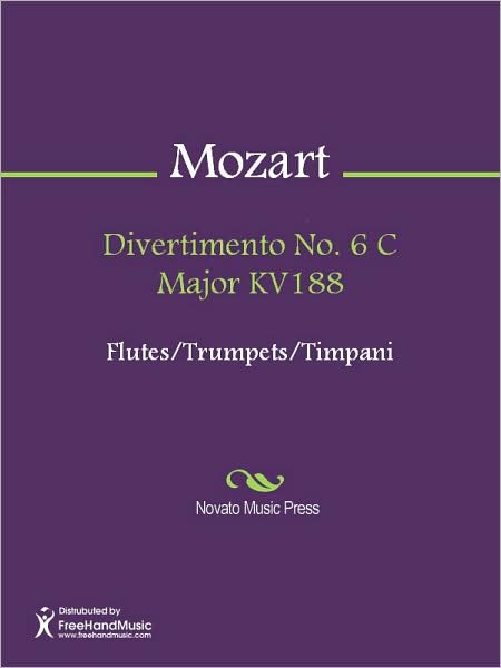 Divertimento No. 6 C Major KV188