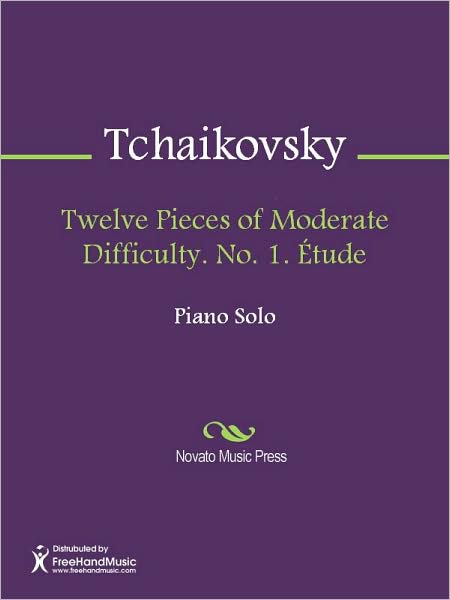 Twelve Pieces of Moderate Difficulty. No. 1. Etude