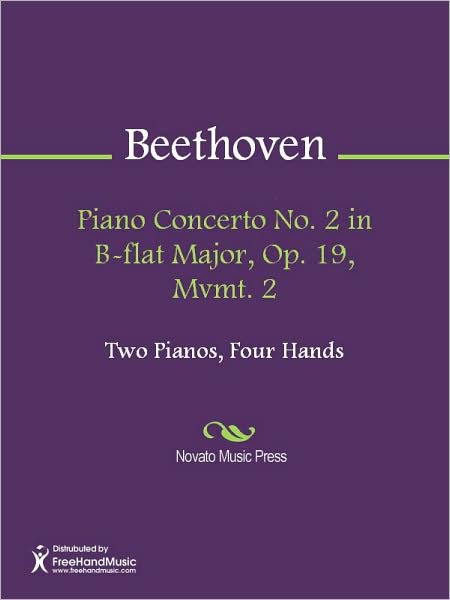 Piano Concerto No. 2 in B-flat Major, Op. 19, Mvmt. 2