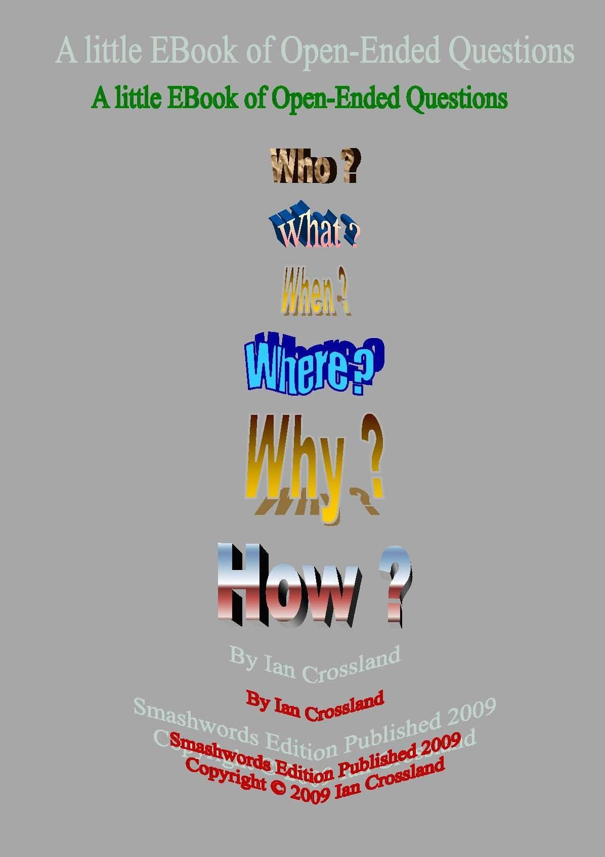 A Little EBook of Open Ended Questions