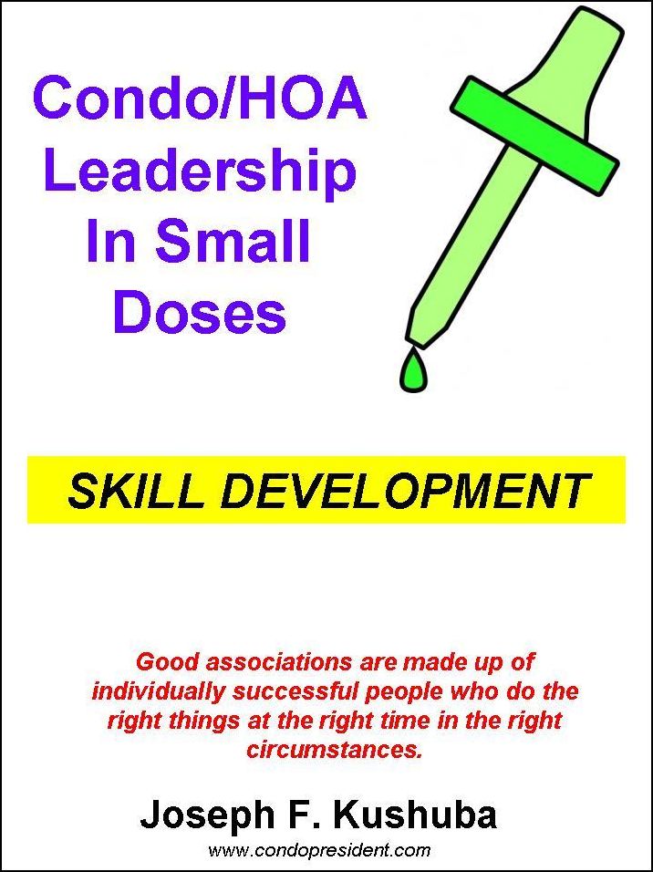 Condo/HOA Leadership in Small Doses -Skill Development
