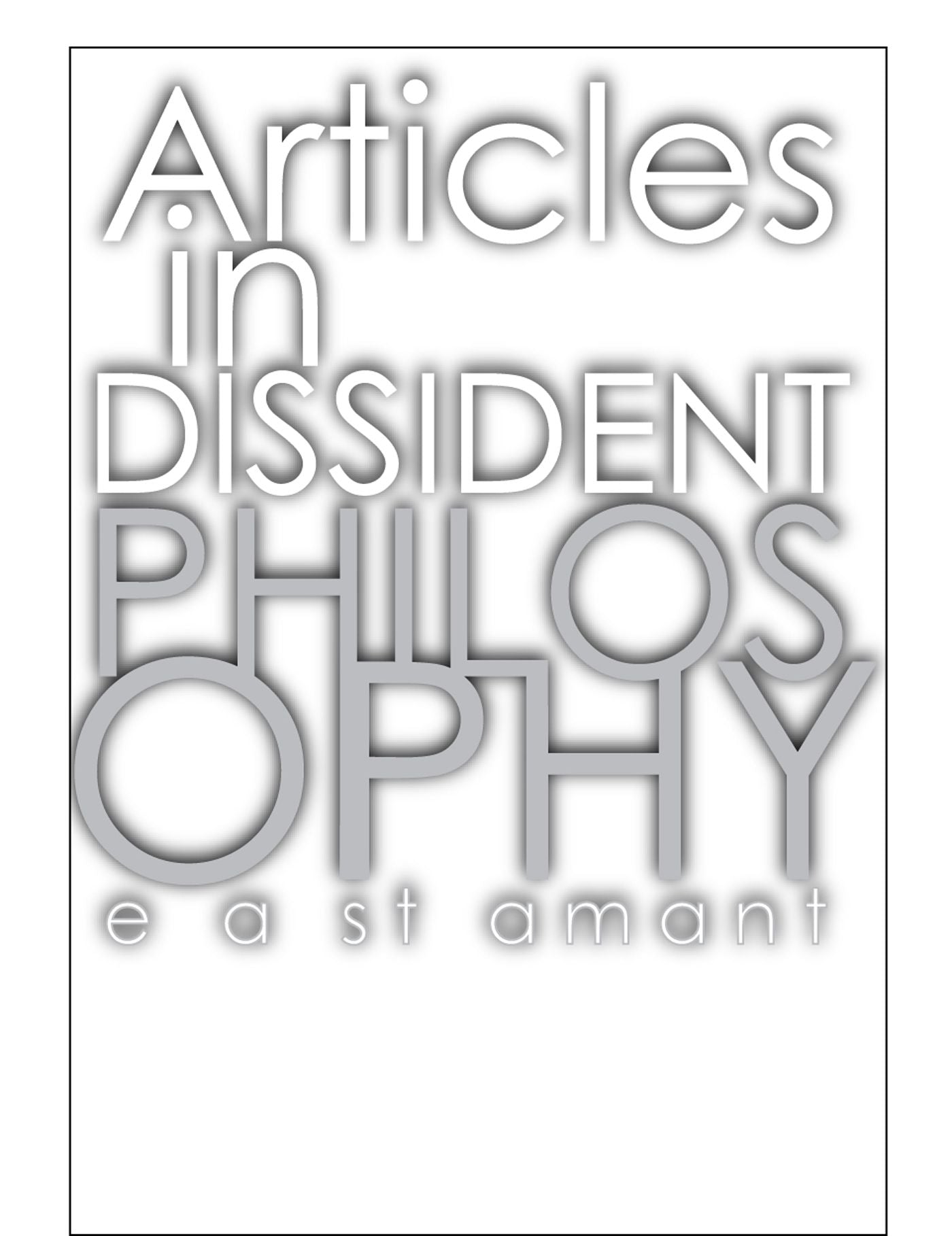 Articles in Dissident Philosophy